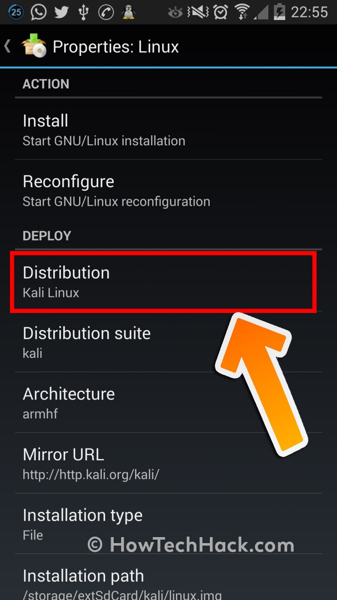 run kali linux on android