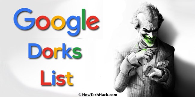 Google Dorks List