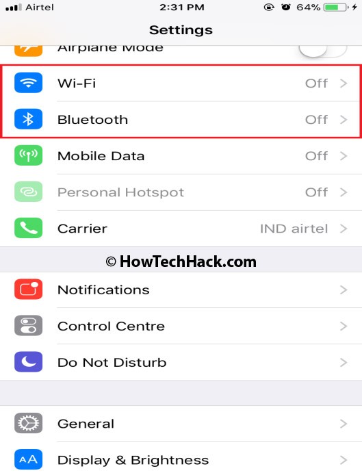Disable Wifi and Bluetooth