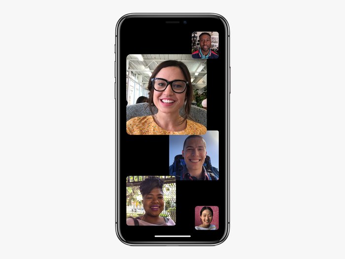 A group calling in Facetime