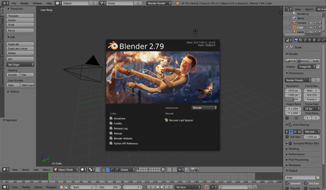 blender animation software mac