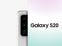 Samsung Galaxy S20 with its triple Camera Setup