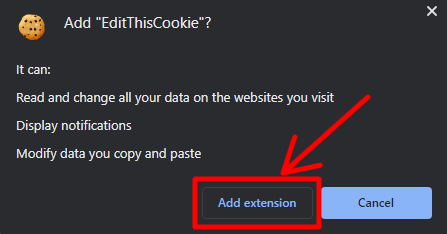 Add the extension